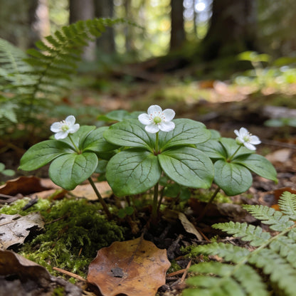 Western Bunchberry Flower Seeds - Hardy Groundcover Perennial for Garden