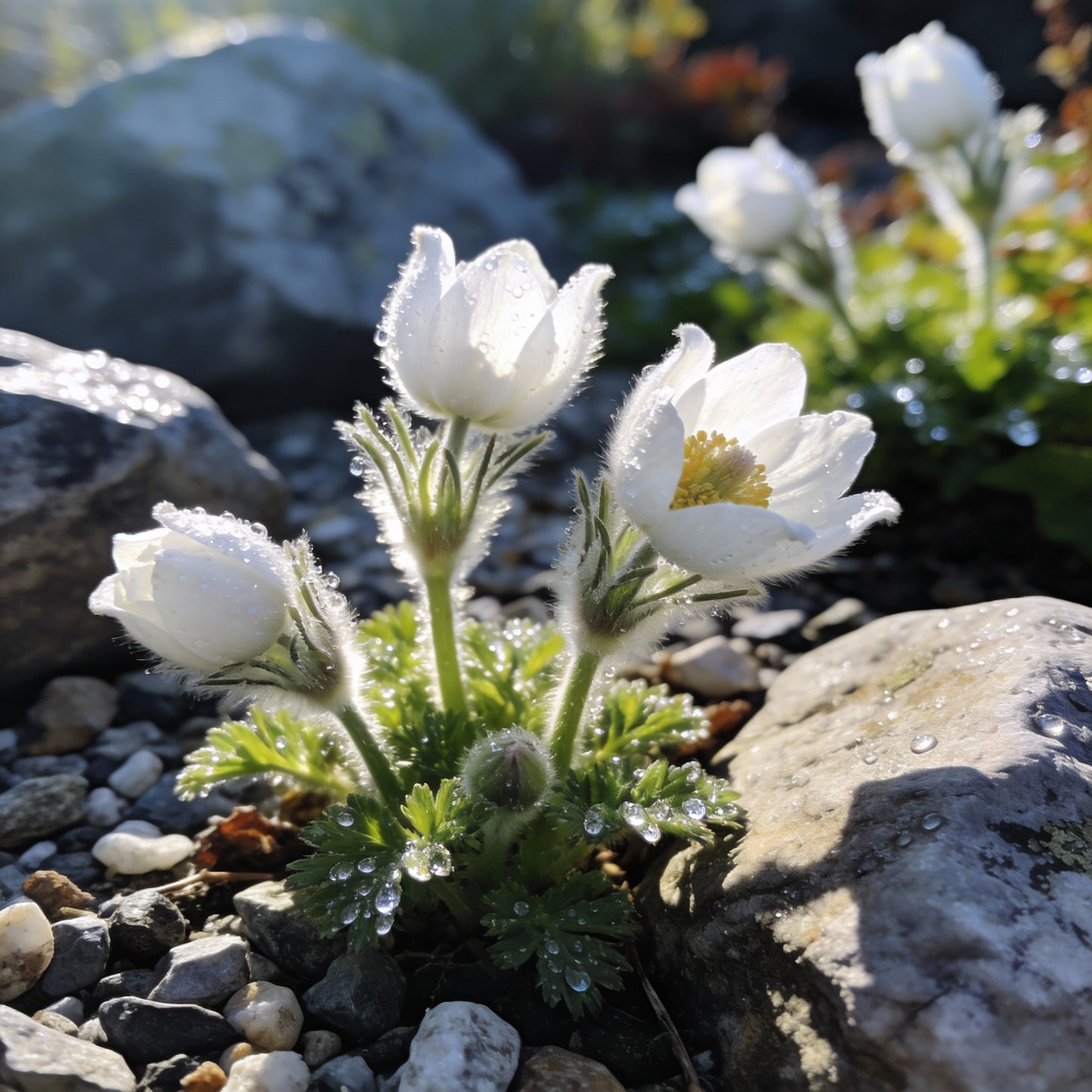 White Pasque Flower Seeds - White Pasque Flower Seeds for Garden