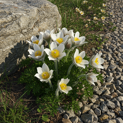 White Pasque Flower Seeds - White Pasque Flower Seeds for Garden
