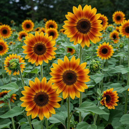 Strawberry Blonde Sunflower Seeds for Garden Planting