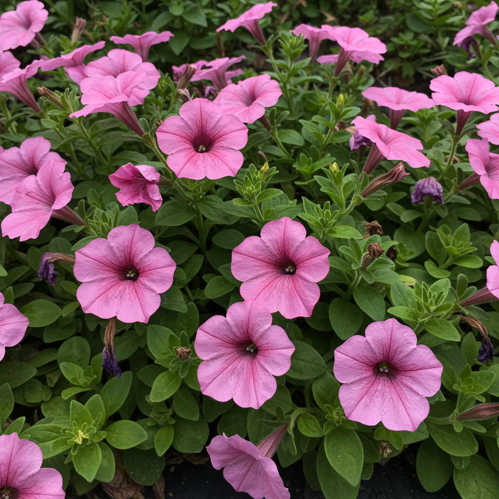 Rose Pink Petunia Seeds for Gardens and Hanging Baskets