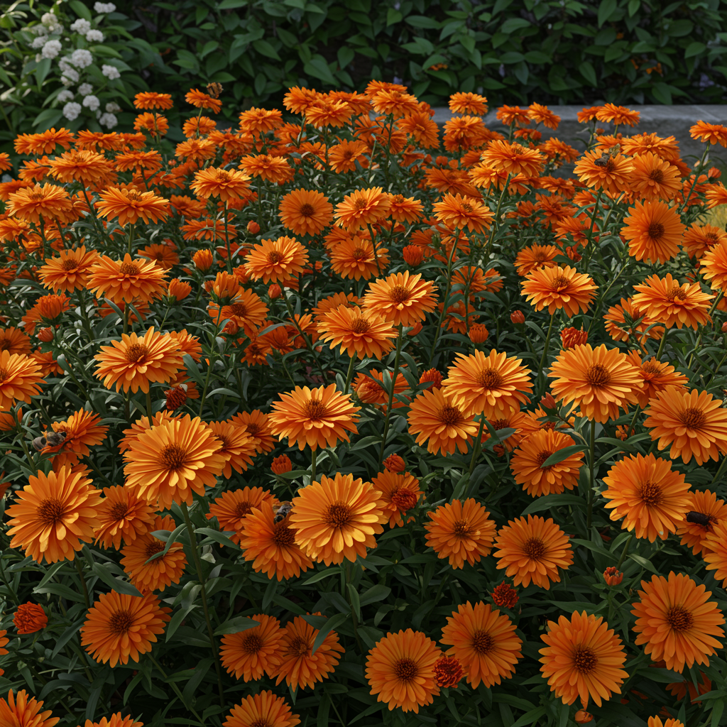 Orange Aster Flower Seeds for Garden Planting