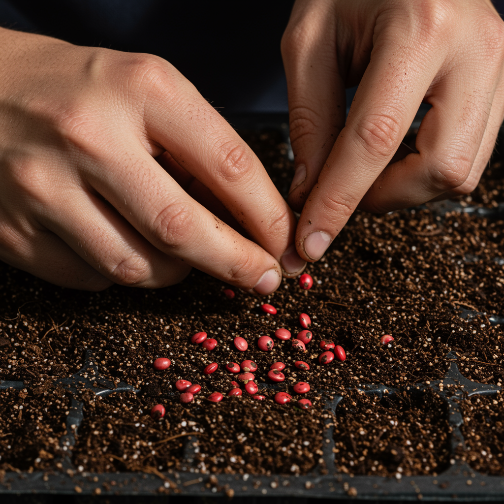 Dark Burgundy Begonia Flower Seeds for Garden Planting