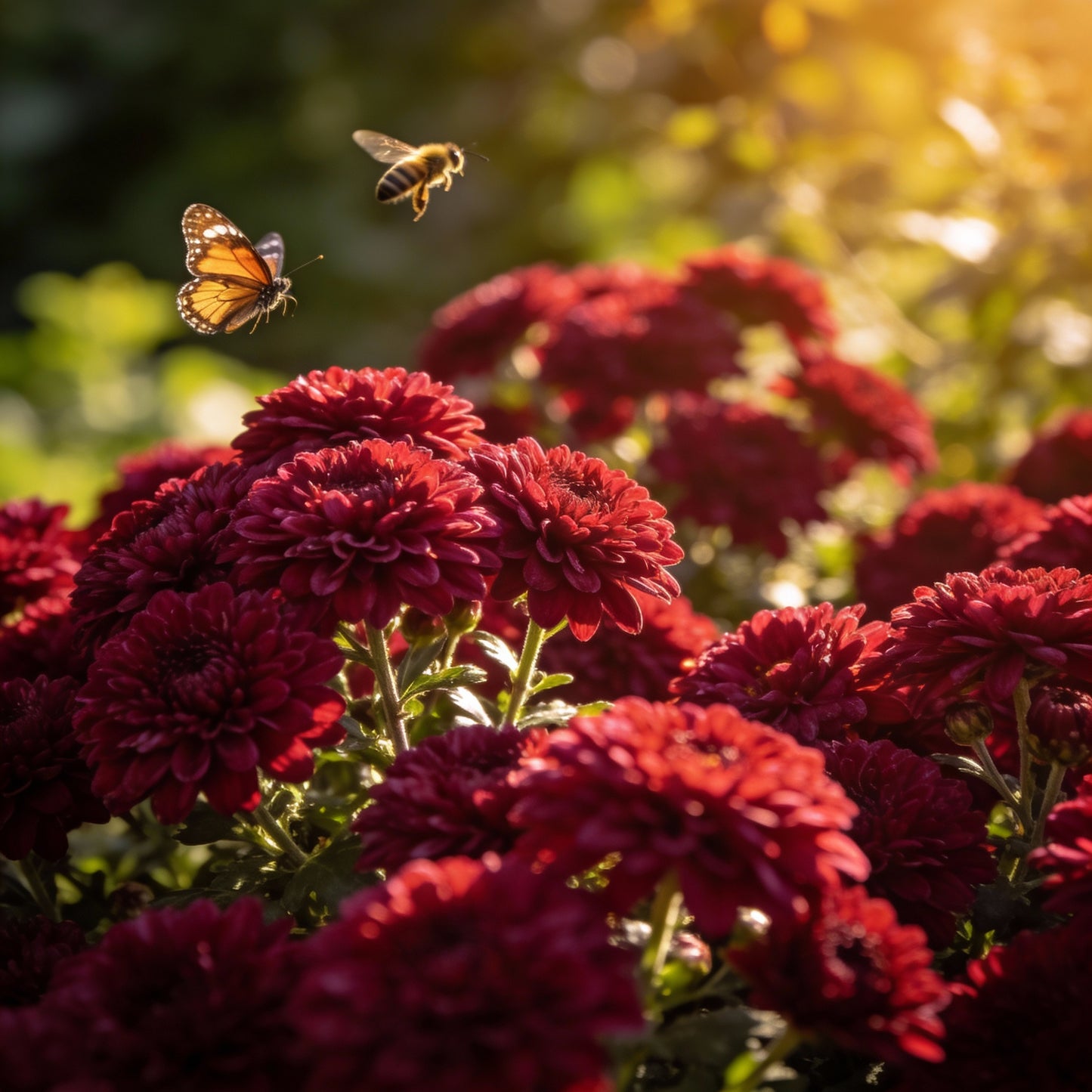 Burgundy Aster Flower Seeds for Garden Planting