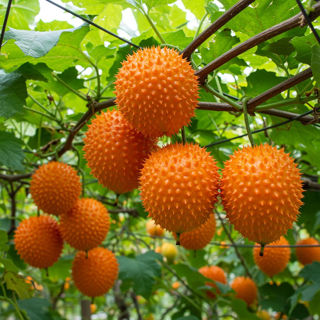 Gac Fruit Seeds for Planting – Momordica cochinchinensis Exotic Gac Melon Vine Seeds