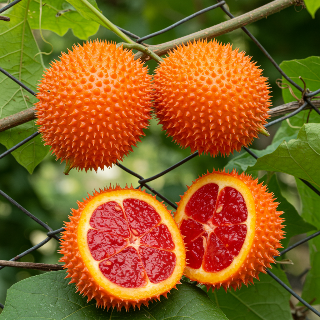 Gac Fruit Seeds for Planting – Momordica cochinchinensis Exotic Gac Melon Vine Seeds