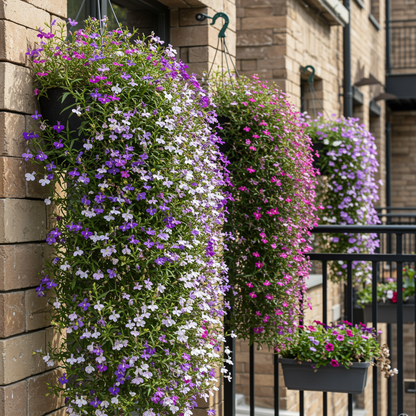 Mixed Lobelia Regatta Flower Seeds for Hanging Displays