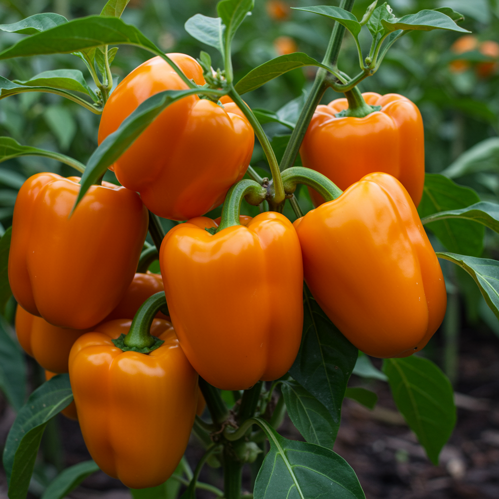 Mini Bell Orange Pepper Seeds - Pepper Seeds for Home Garden