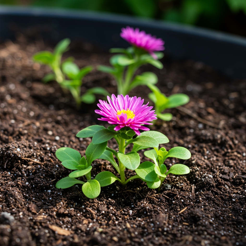 Magenta Aster Flower Seeds for Garden Planting