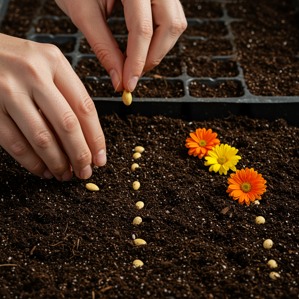 Orange and Yellow Geranium Flower Seeds for Garden Planting
