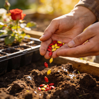 Red and Yellow Rose Flower Seeds for Garden Planting