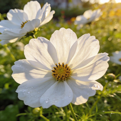 Pure White Cosmos Flower Seeds for Garden Planting