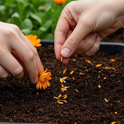 Soft Peach Calendula Flower Seeds for Garden Planting