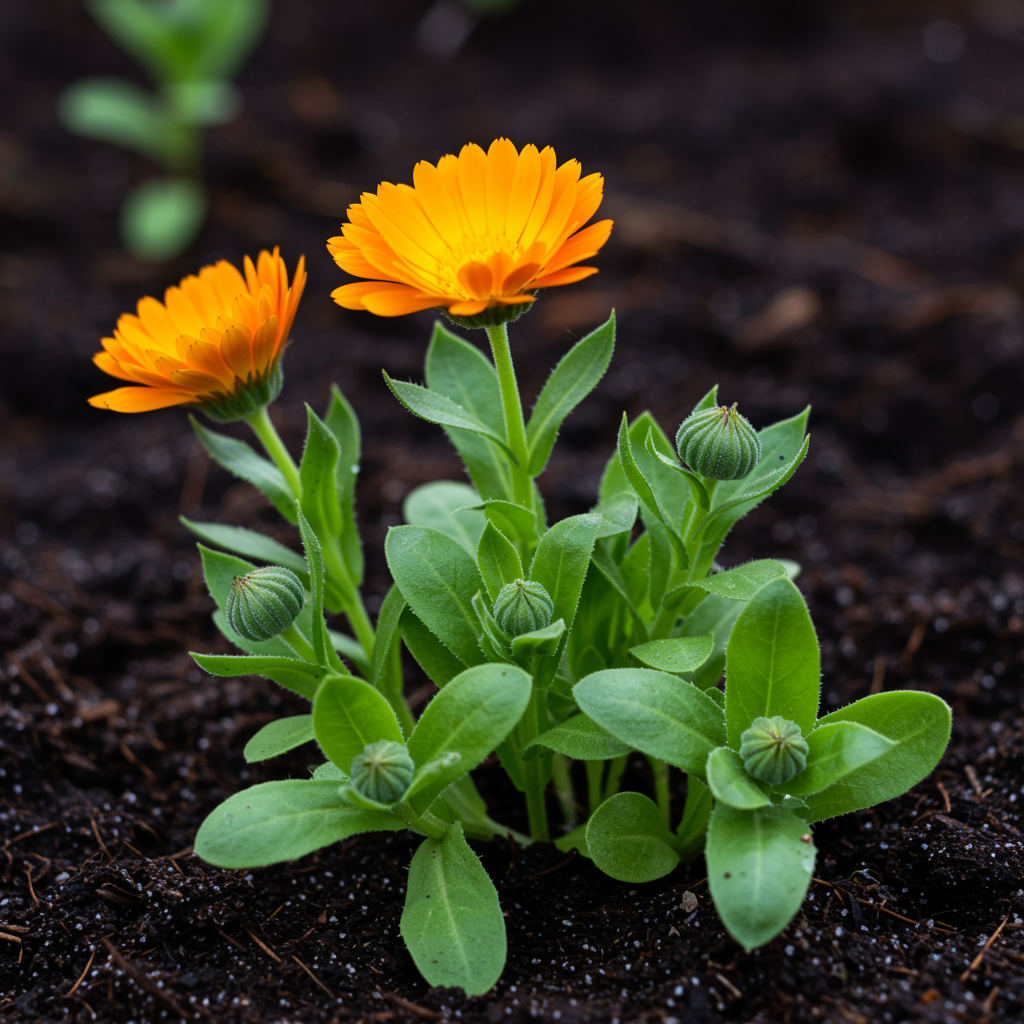 Deep Apricot Calendula Flower Seeds – Rich Color