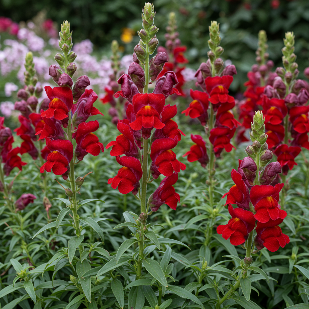 Burgundy Red Snapdragon Flower Seeds for Garden Planting