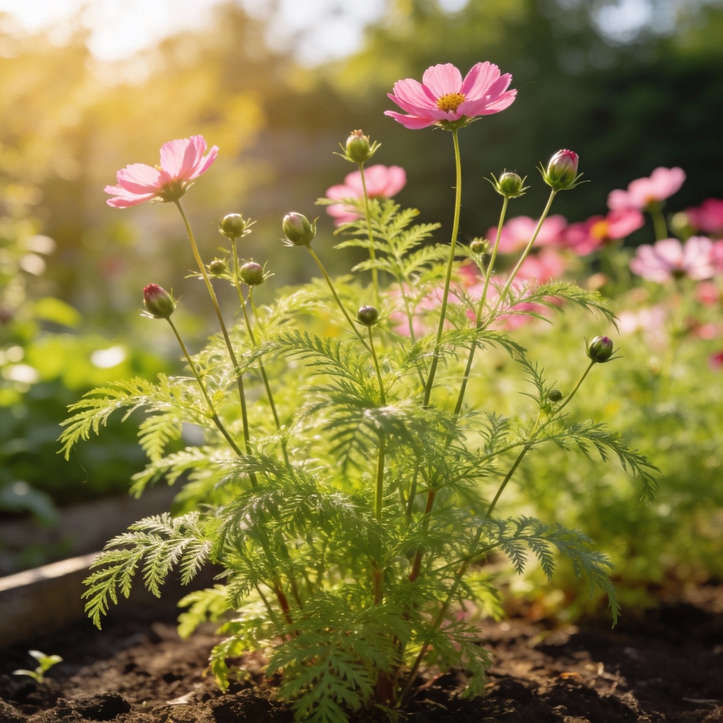 White and Pink Cosmos Flower Seeds for Garden Planting