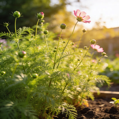 Red and White Cosmos Flower Seeds for Garden Planting