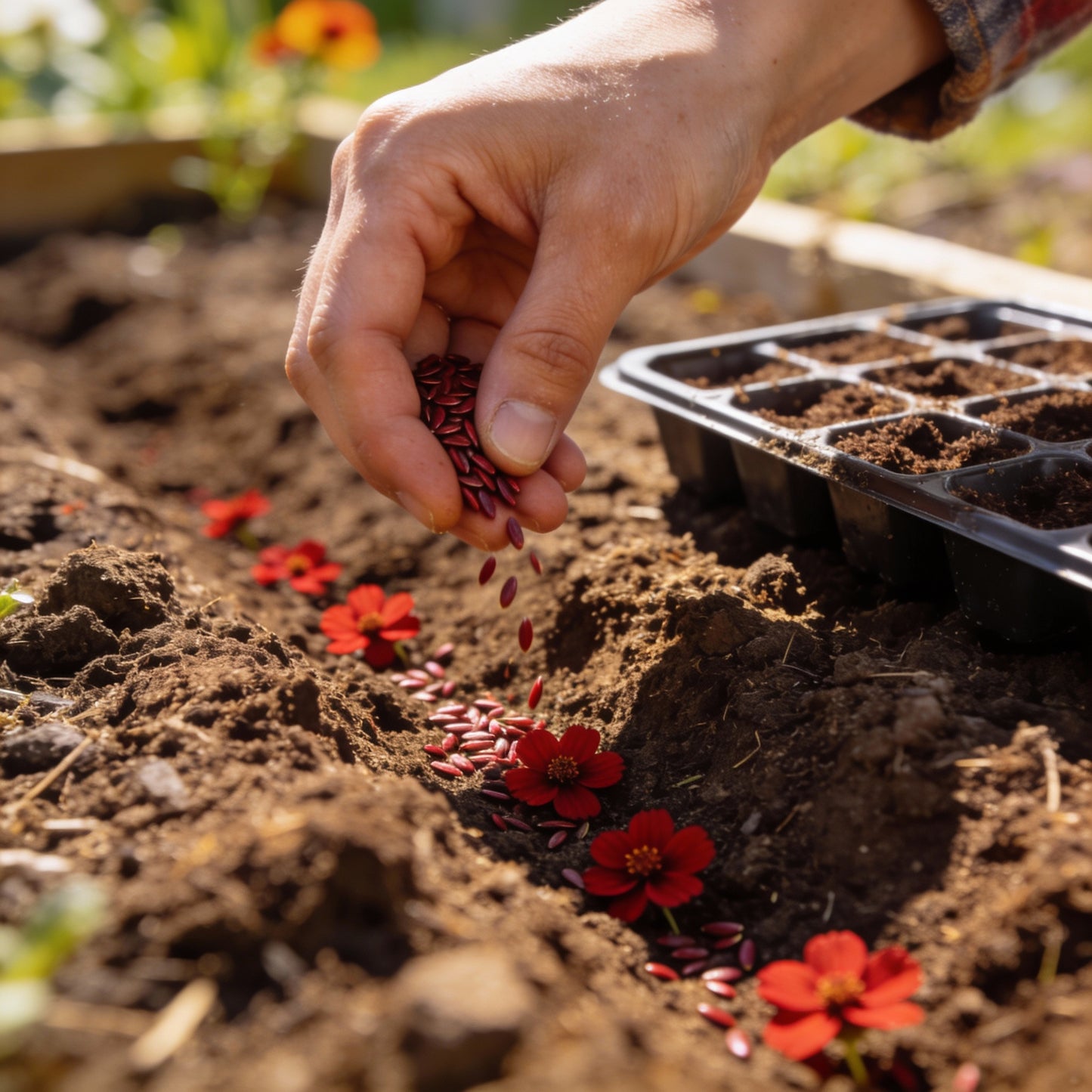 Deep Red Cosmos Flower Seeds – Bold & Striking Blooms for Your Garden