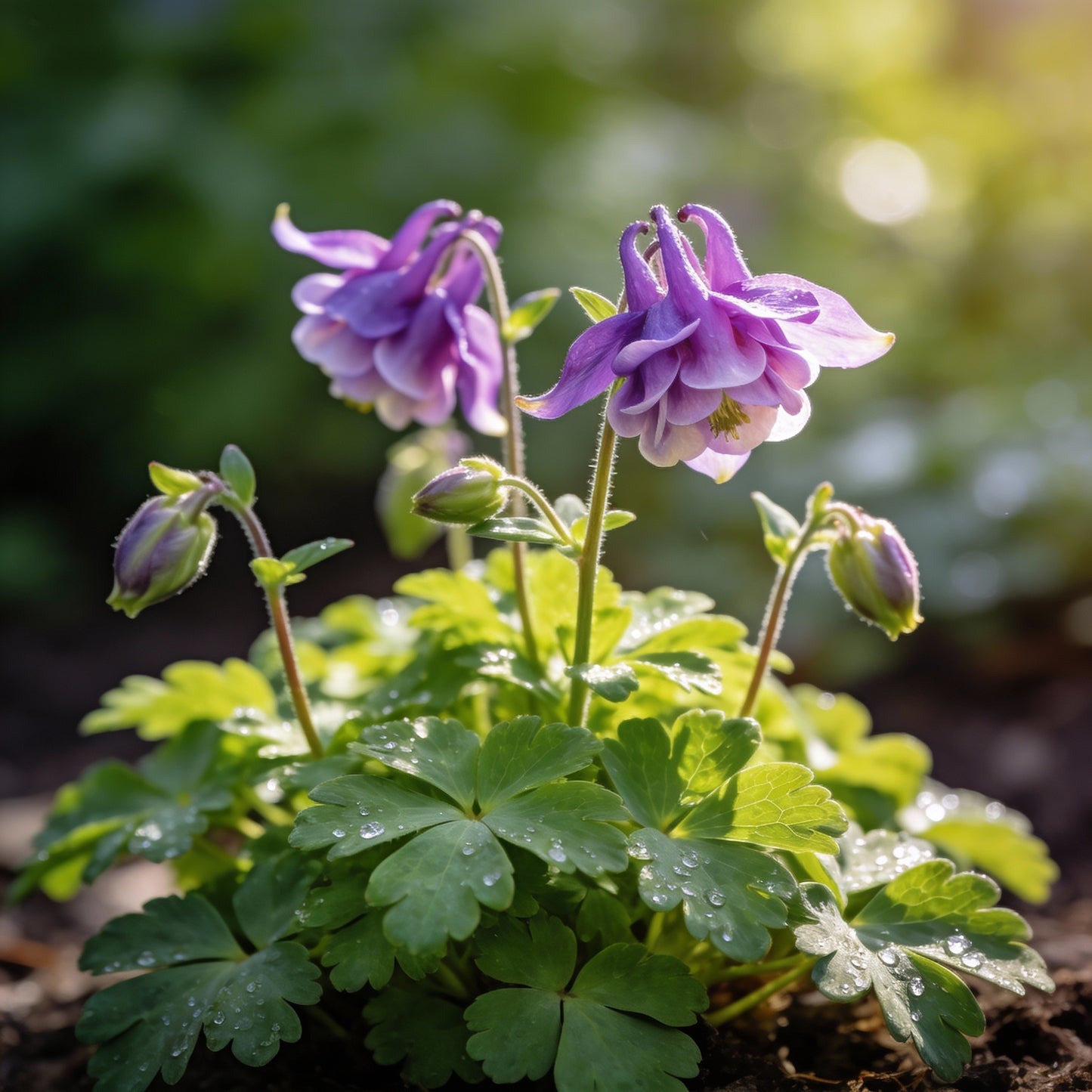 Aquilegia Flabellata Double Mix Seeds for Garden Planting