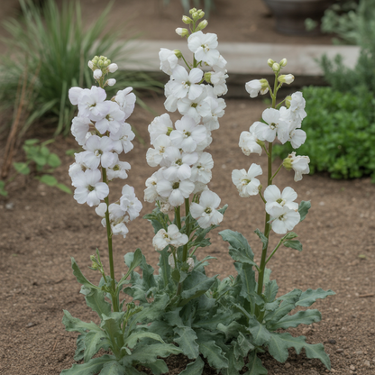 Matthiola arborescens Alba Flower Seeds – White Perennial for Planting