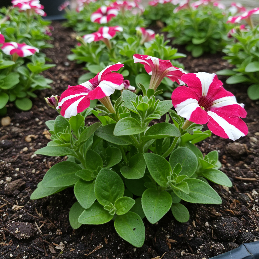 Petunia Red White Star Flower Seeds for Planting