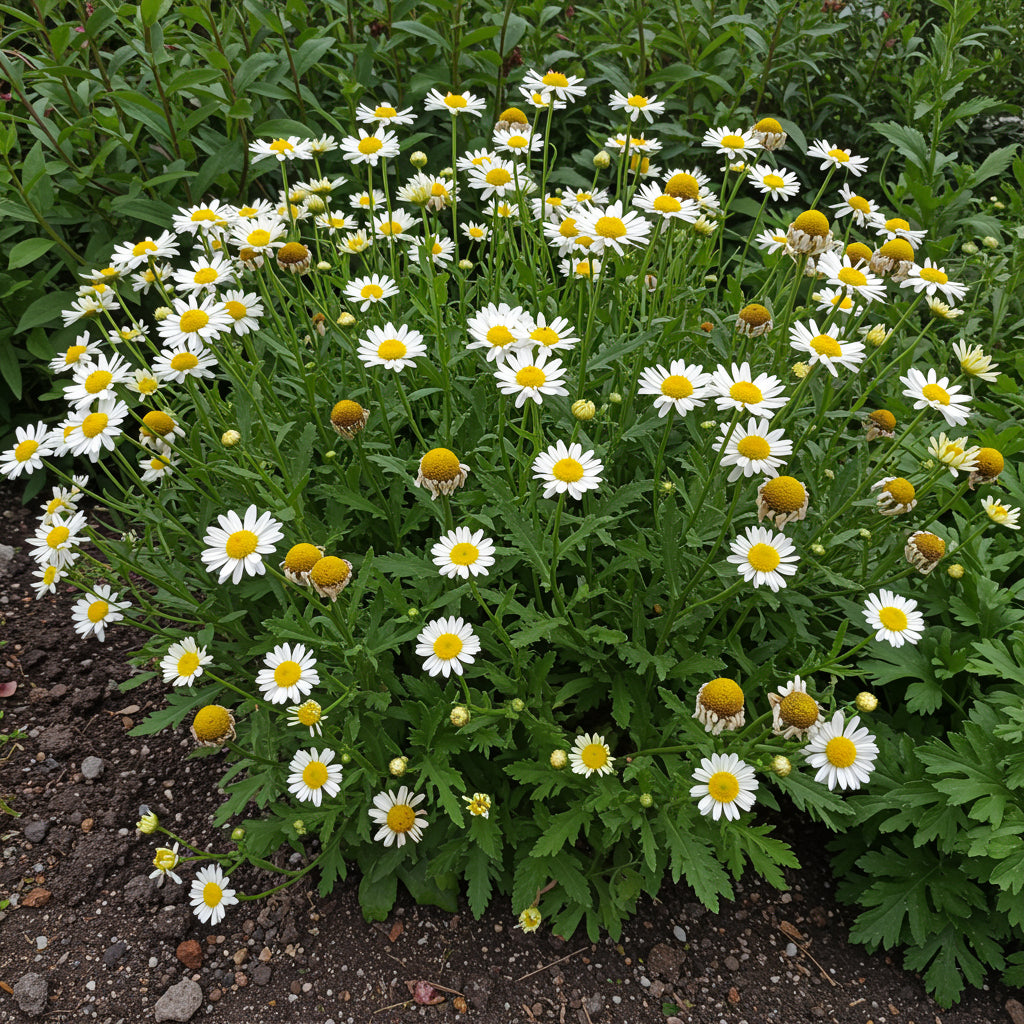 Tanacetum parthenium Selma Star Flower Seeds for Planting