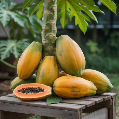 Pusa Delicious Papaya Seeds for Planting – Sweet Juicy Tropical Fruit Seeds