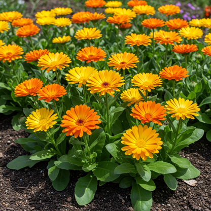 Calendula officinalis Playtime Mix Flower Seeds for Planting