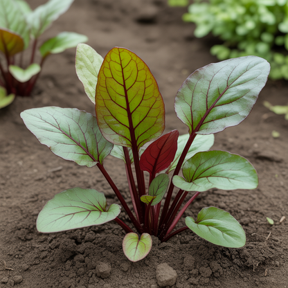 Red Veined Sorrel Seeds – Heirloom Nutritious Leafy Herb for Salads & Culinary Use