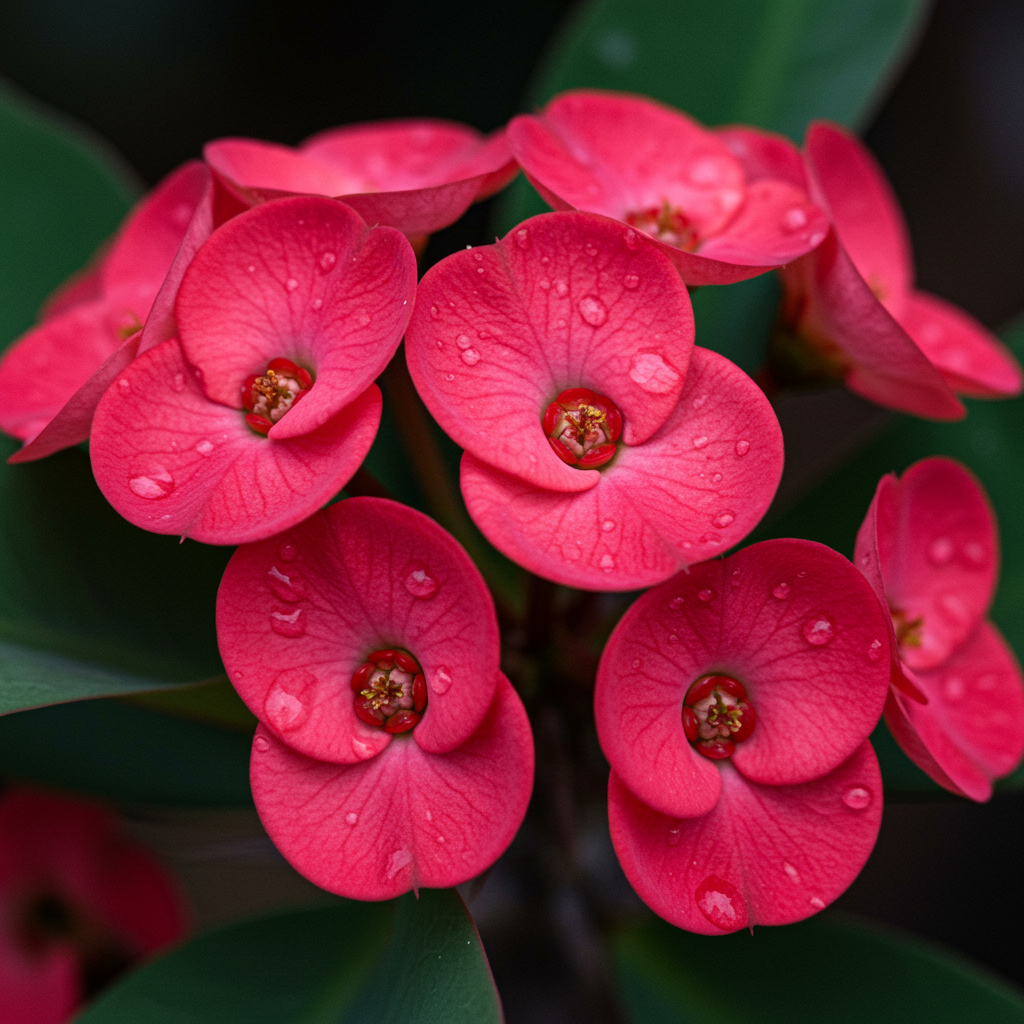 Cactus Euphorbia Milii Flower Seeds for Garden Planting