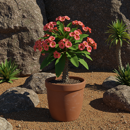 Cactus Euphorbia Milii Flower Seeds for Garden Planting