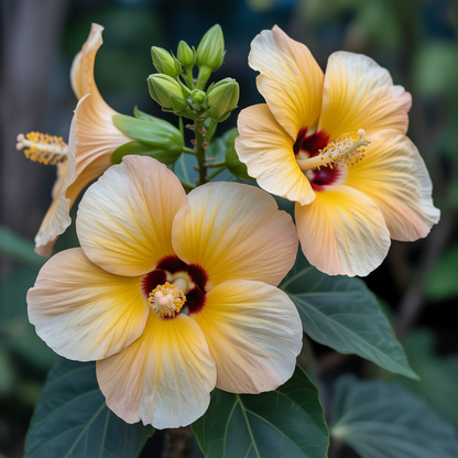 Abelmoschus Manihot Flower Seeds - Tropical Flower Seeds for Garden