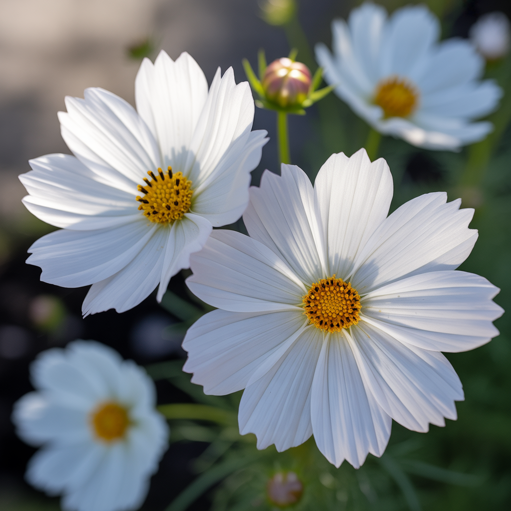 Fizzy White Cosmos Flower Seeds - White Cosmos Flower Seeds for Garden