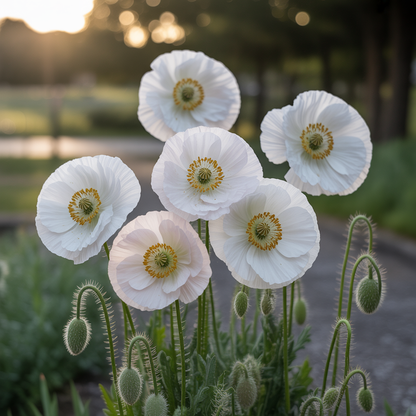 Elka White Poppy Flower Seeds - White Poppy Flower Seeds for Garden