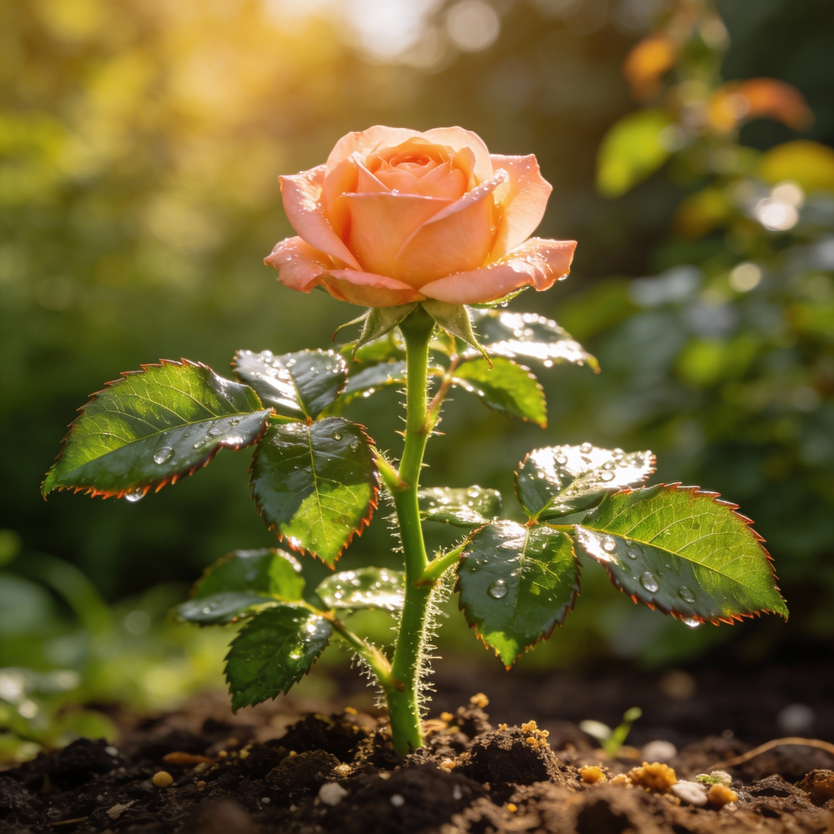 Apricot Rose Flower Seeds - Apricot Rose Flower Seeds for Garden