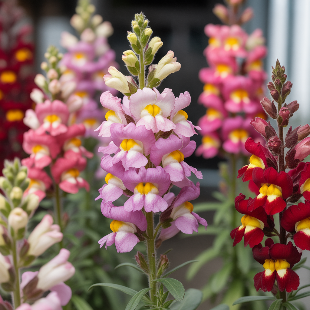 Snapdragon Antirrhinum majus Maximum Mix Seeds – Garden Blooms for Planting