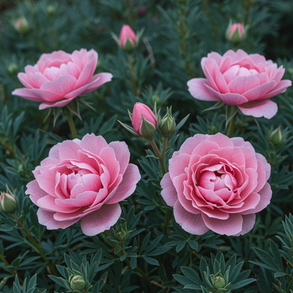 Eschscholtzia Thai Silk Rose Chiffon Flower Seeds for Garden Planting