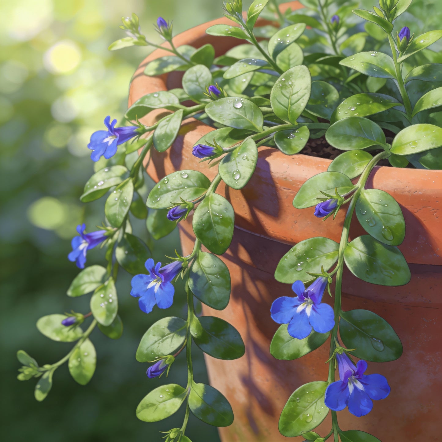 Lobelia Pendula Cascade Flower Seeds for Hanging Baskets