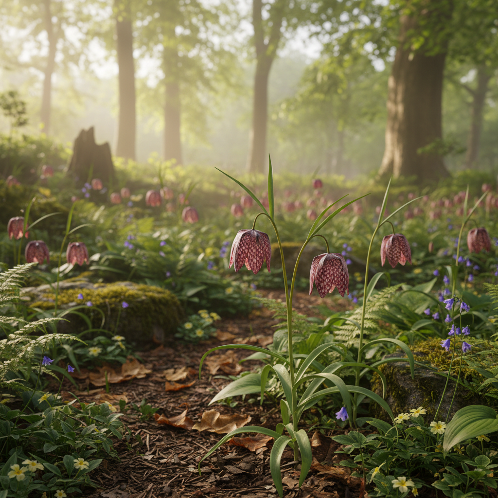 Fritillaria Meleagris Seeds - Checkered Lily Flower Seeds for Garden