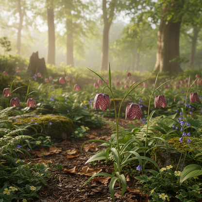 Fritillaria Meleagris Seeds - Checkered Lily Flower Seeds for Garden