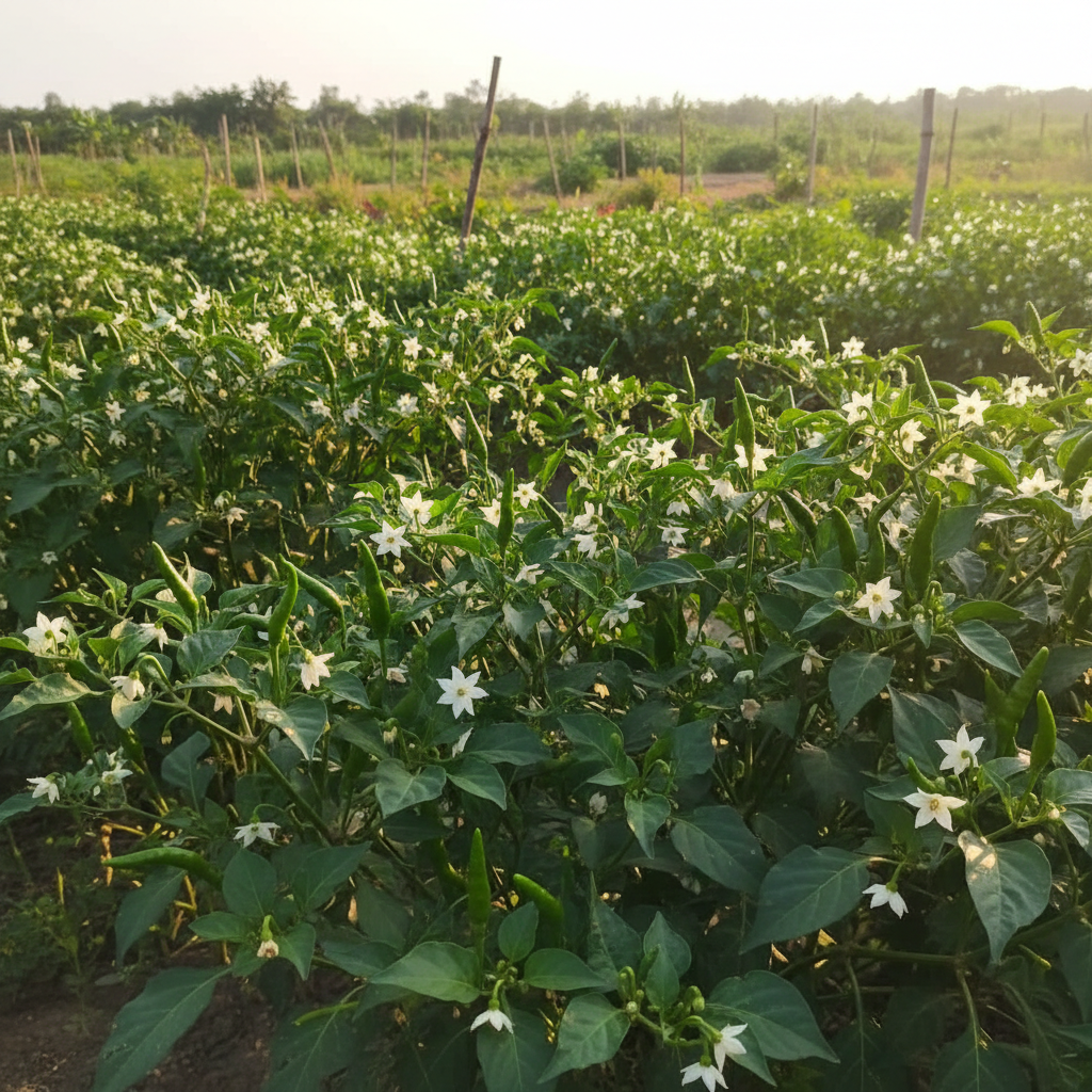 Guntur Sannam Chilli Pepper Seeds for Planting – Spicy Chilli Variety