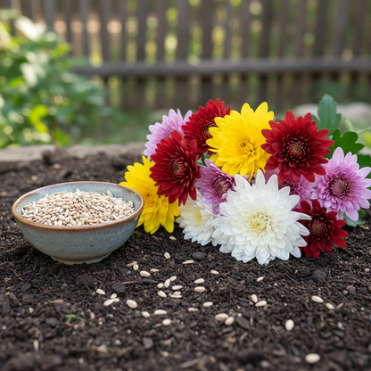 Chrysanthemum Rainbow Seeds – Multicolor Ornamental Blooms