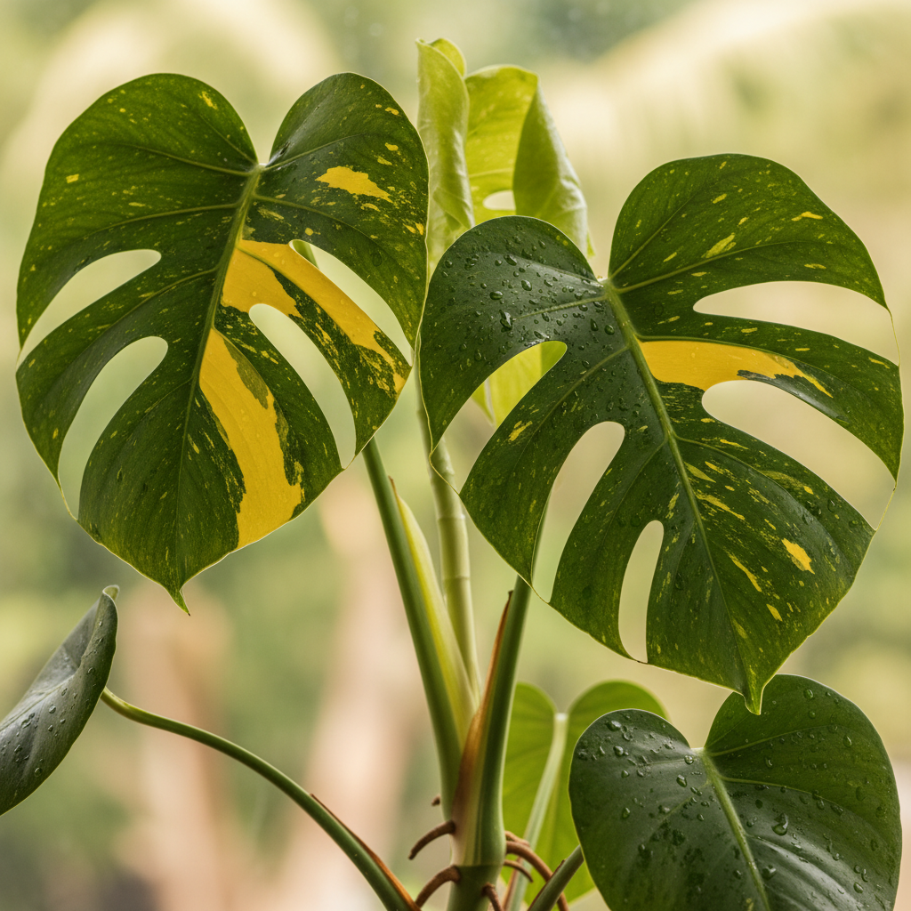 Variegated Monstera Aurea Seeds for Planting