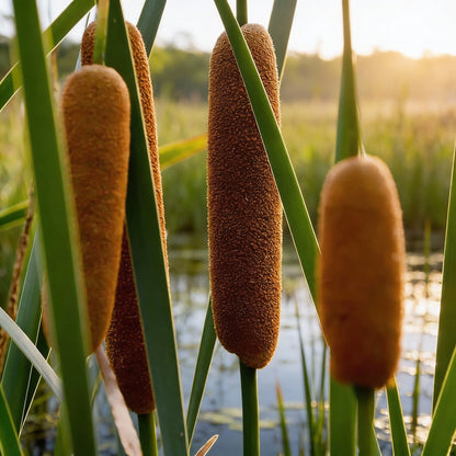 Cattail Seeds for Planting – Typha latifolia Broadleaf Perennial Wetland Plant (2000 Seeds)