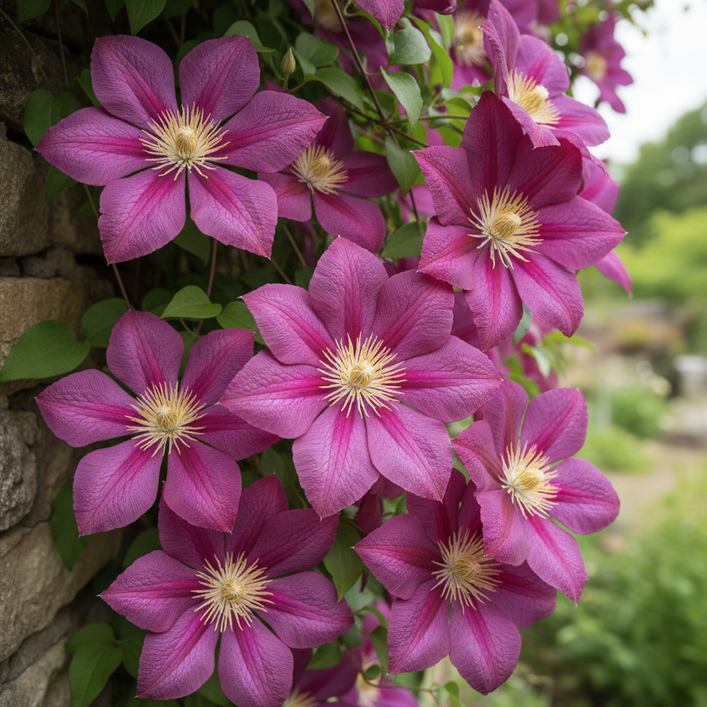 Clematis Magenta Silk Seeds for Garden Planting