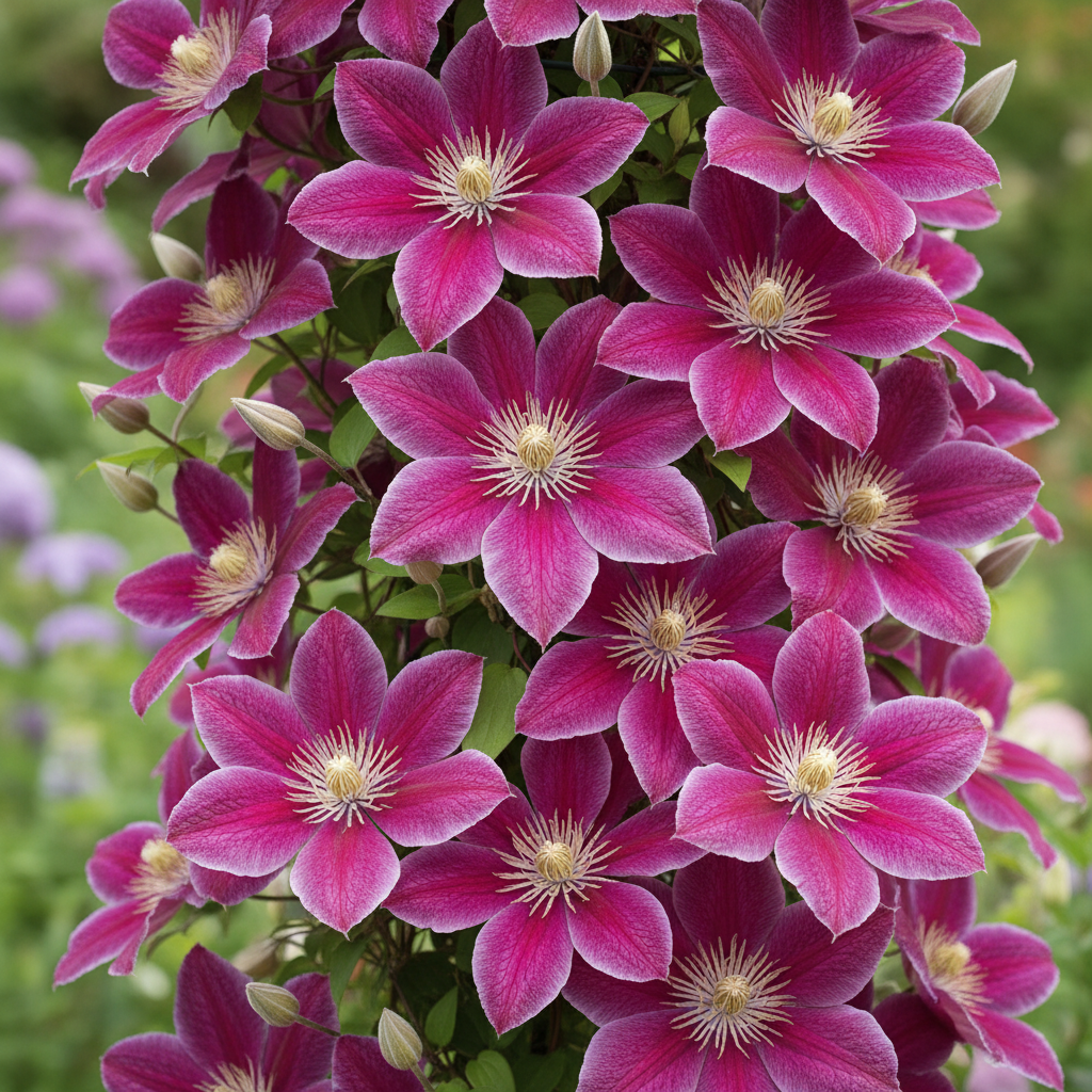 Clematis Magenta Silk Seeds for Garden Planting