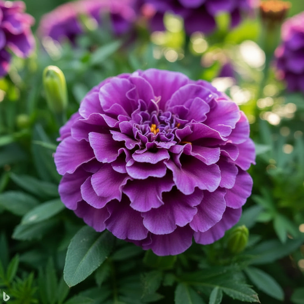 Purple Blue Marigold ‘Glinda’ Flower Seeds – Vibrant Long-Lasting Annual Blooms