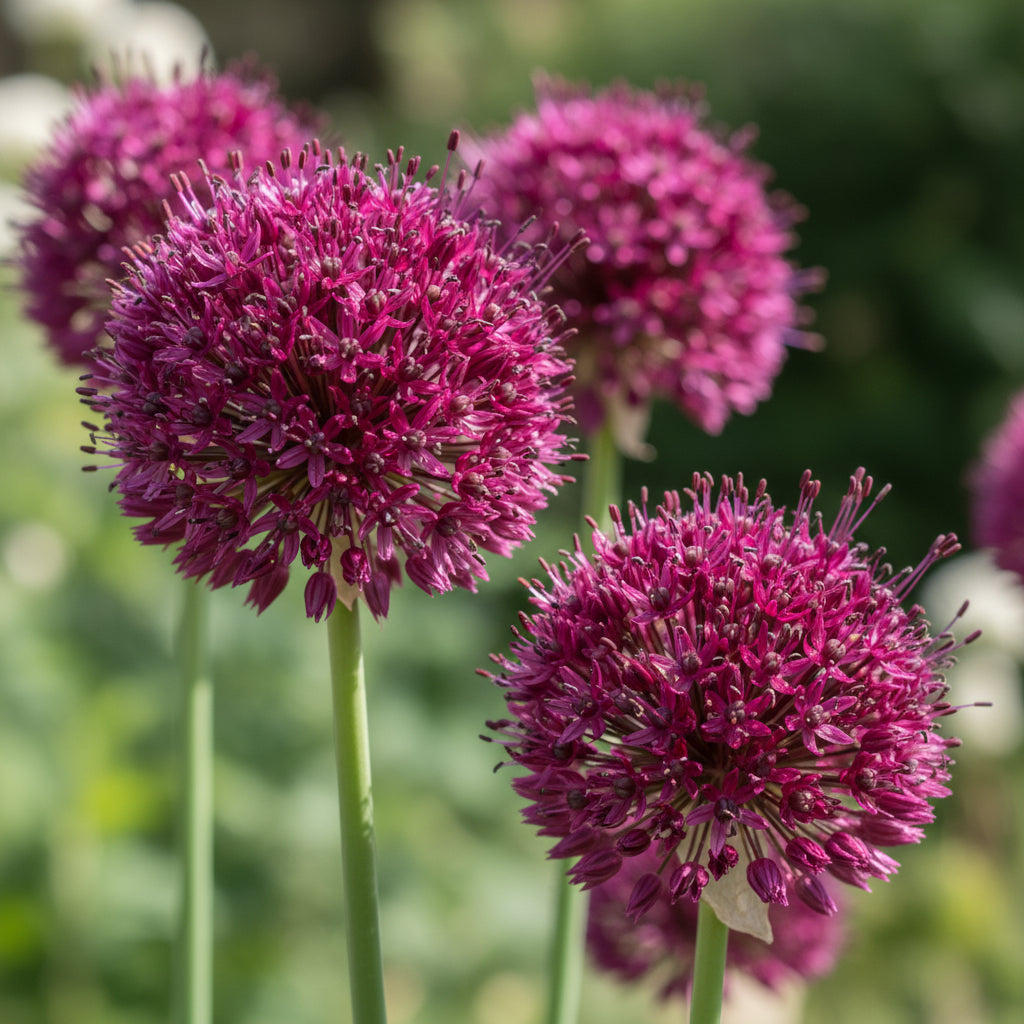 Allium Atropurpureum Seeds for Planting – Deep Red Purple Blooms