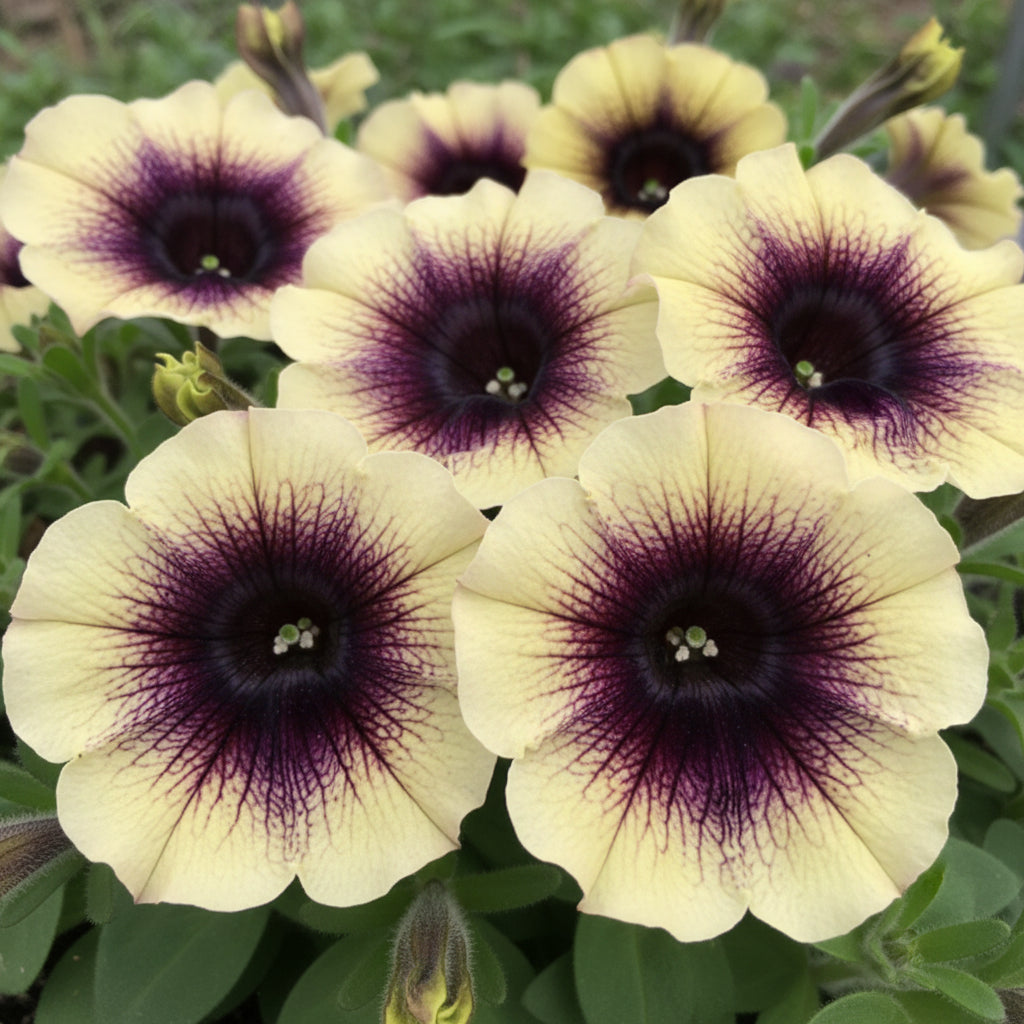 Black and Yellow Double Petunia Flower Seeds - Petunia Flower Seeds for Garden