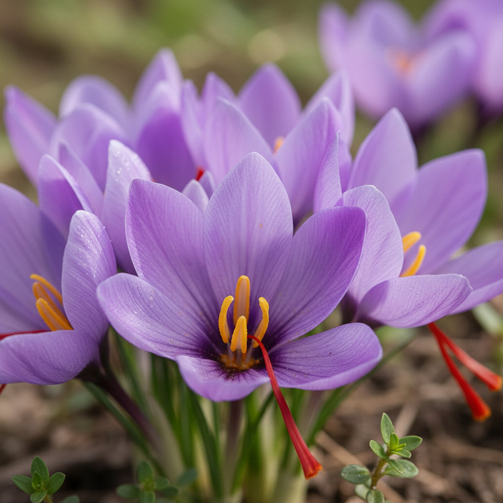 Garden Saffron Bulbs (Crocus sativus) – Perennial Ornamental Blooms